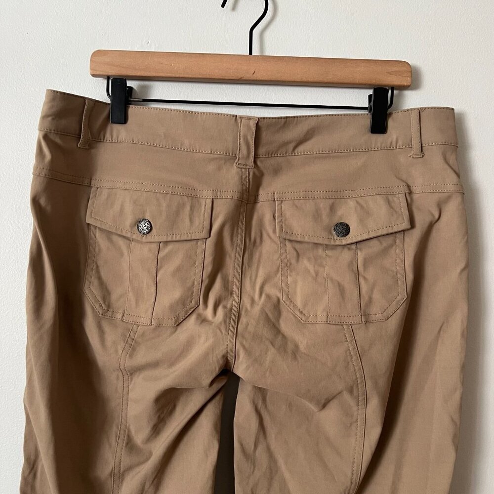 Prana Monarch Convertible Zip-Off Hiking Pants Tan Women's Size 14 - Picture 7 of 8